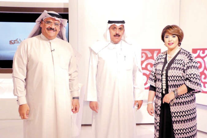 الخراز يتوسط غادة الرزوقي وداود حسين في برنامج سوالفنا ذكرى﻿