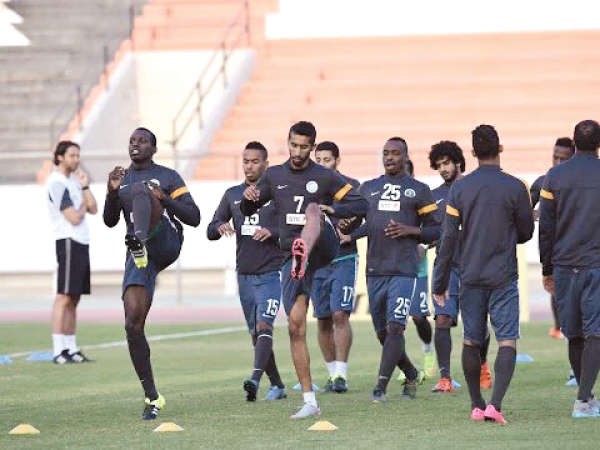 المنتخب السعودي خاض تدريبا اخيرا قبل السفر الى بروناي