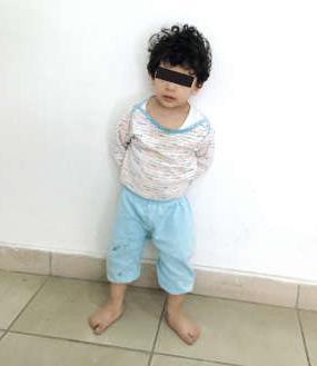 ﻿الطفل الذي عثر عليه فى ق4 بمنطقة سعد العبدالله﻿
