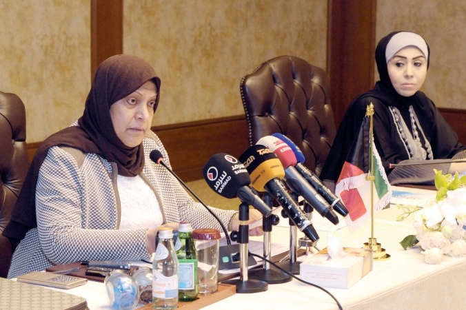 نورية العوضي خلال اللقاء 