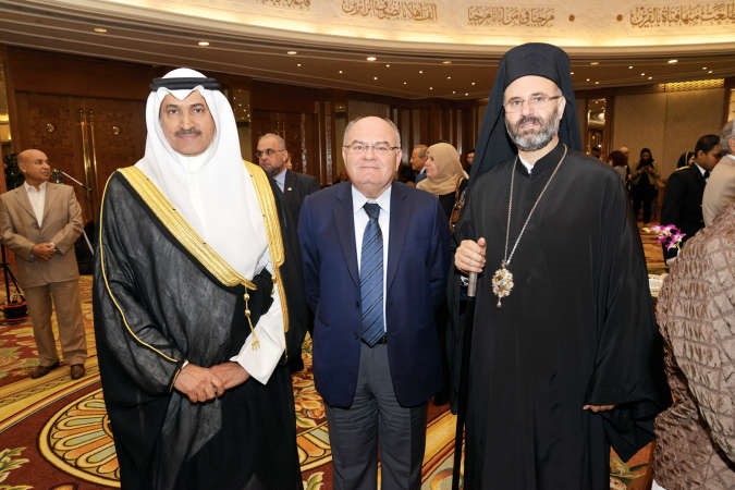 مساعد وزير الخارجية لشؤون المراسم السفير ضاري العجران والسفير اللبناني دخضر حلوة