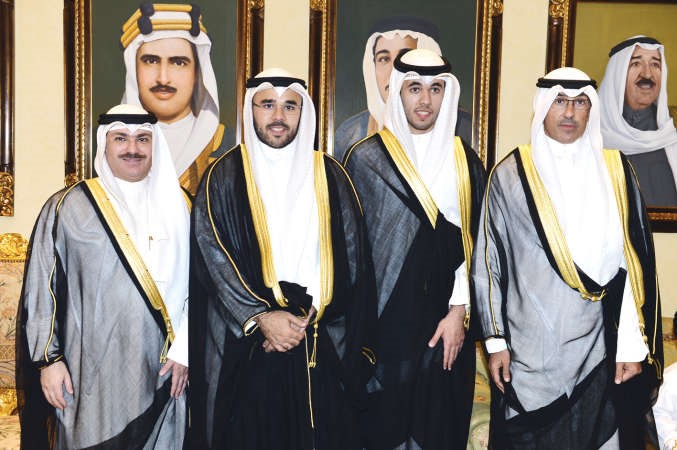 الشيوخ فواز الخالد وخالد العبدالله وتركي الفواز ومبارك الفواز ﻿
