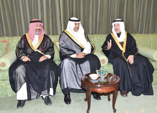 الشيخ صباح الخالد والشيخ علي الحمود والشيخ فهد جابر الاحمد ﻿