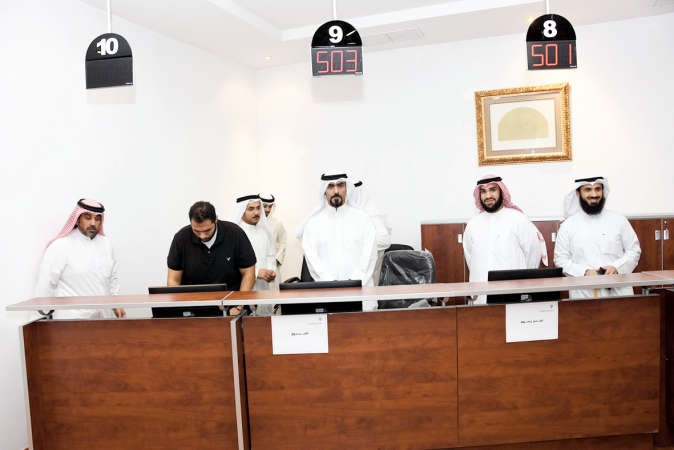 استقبال المراجعين في المركز﻿