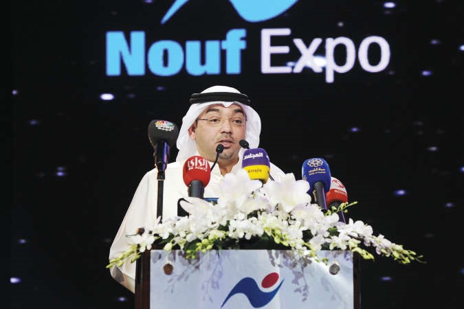 يوسف خالد المرزوق ملقيا كلمته