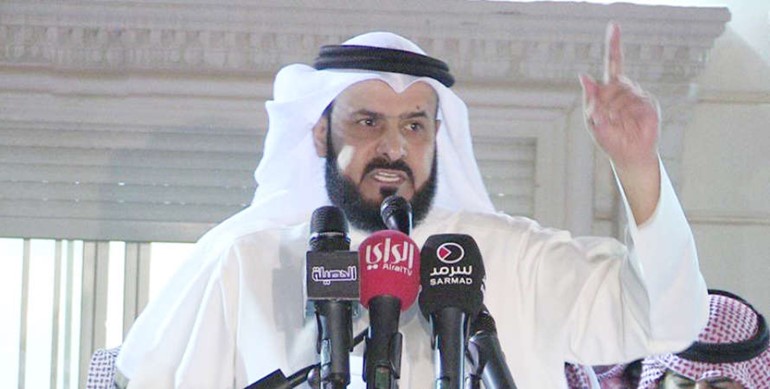 عبدالله البرغش متحدثا للحضور امس الاول