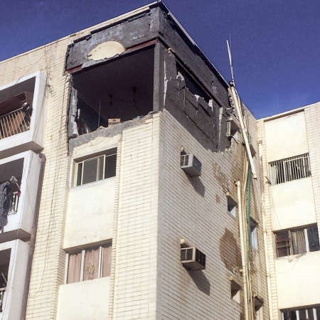 حريق المطبخ تسبب في تطاير الطابوق ﻿