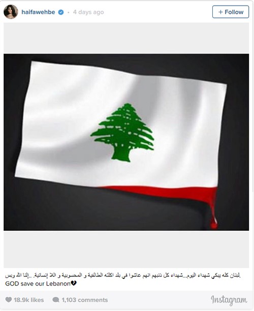 هيفاء وهبي تنخرط في "الحرب على داعش" 