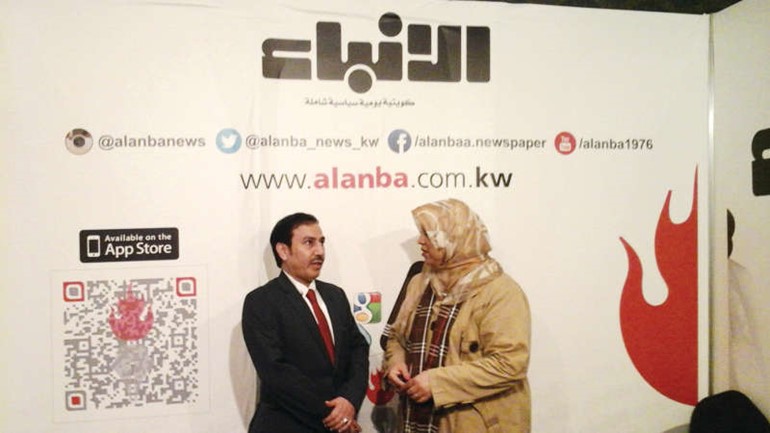المستشار ماجد المطيري في جناح الانباء﻿