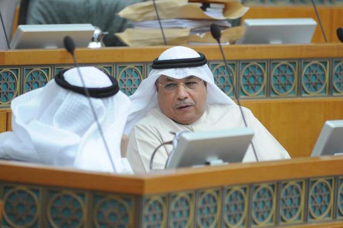 الشيخ خالد الجراح خلال الجلسة