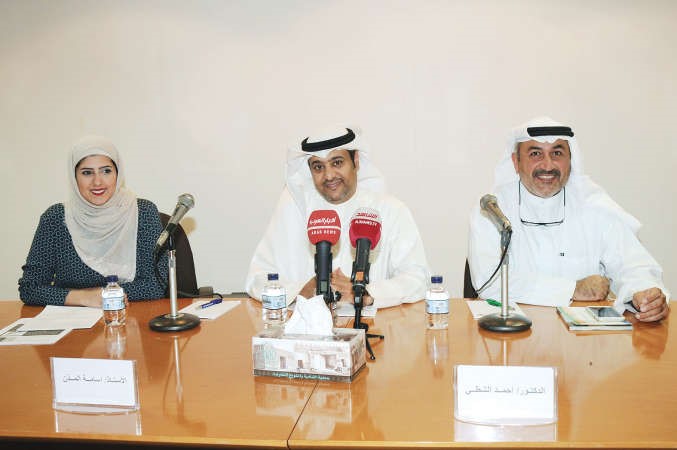 داحمد الشطي واسامة المزن وجنان بهزاد خلال اللقاءمحمد خلوصي﻿