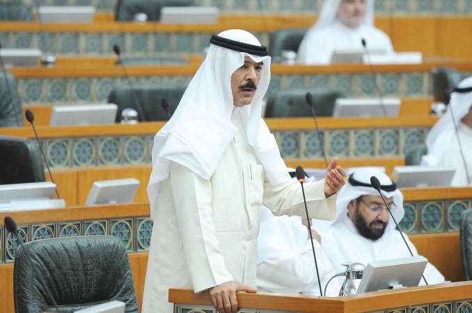 الشيخ محمد الخالد متحدثا

