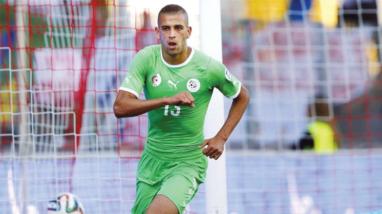 اسلام سليماني مهاجم خطير في منتخب الجزائر﻿