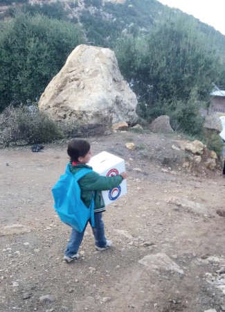 طفل سوري نازح في لبنان﻿