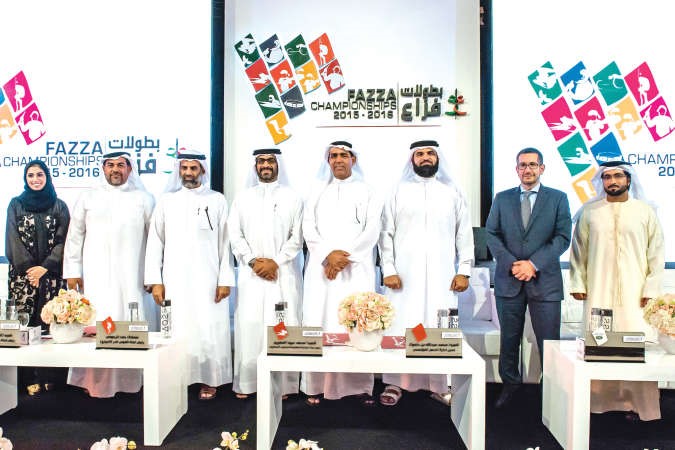 المسؤولون عن البطولة خلال المؤتمر الصحافي 