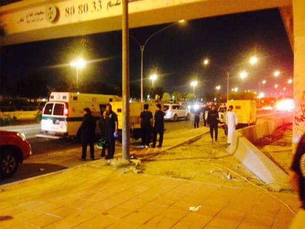 رجال الاسعاف بعد الاستنفار اثر بلاغ الحريق﻿
