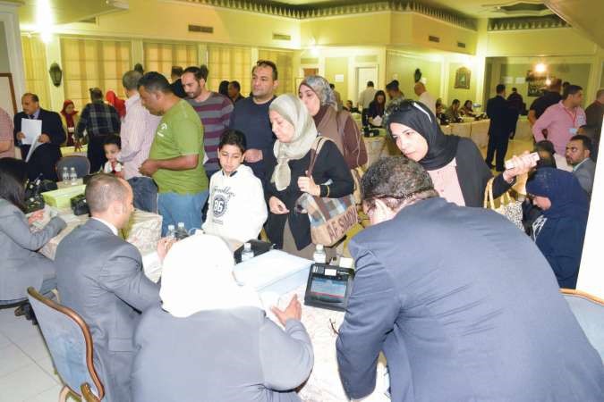حضور كبير خلال عملية التصويت﻿