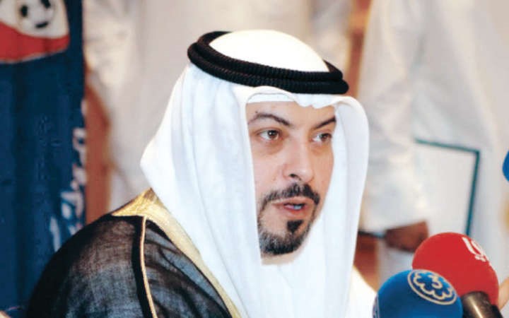 رئيس اتحاد الكرة ورئيس اللجنة الاولمبية الشيخ د طلال الفهد﻿