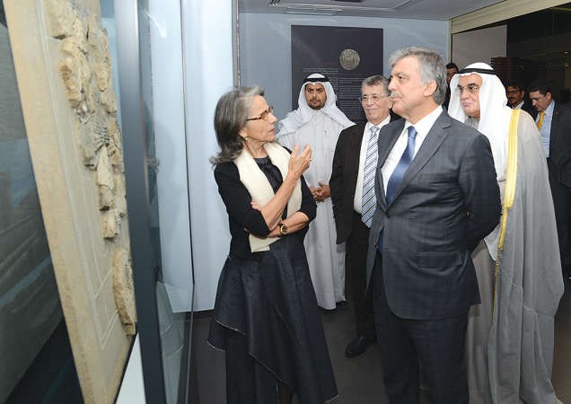 جانب من جولة الرئيس غول في دار الاثار﻿