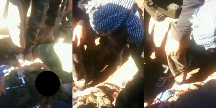 بالفيديو.. جثة الطيار الروسي بعد تحطم الطائرة التي أسقطتها تركيا