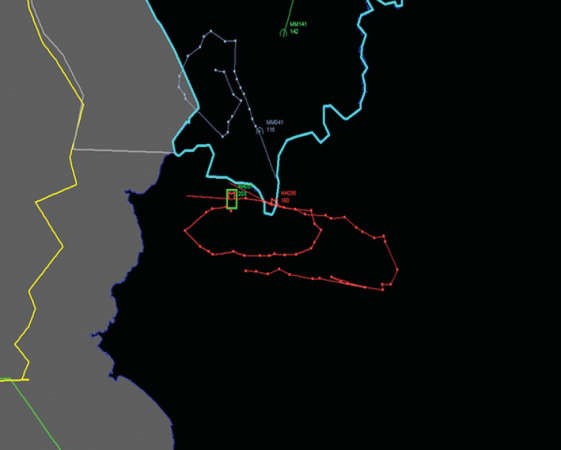 صورة رادارية نشرتها تركيا لتؤكد فيها خرق الطائرة الروسية لاجوائها﻿
