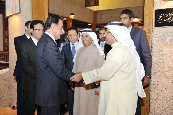 عبدالعزيز الشايع ومحمد الشايع يستقبلان رئيس مجلس الامة الباكستاني﻿