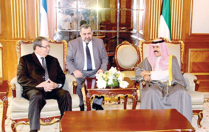 سمو ولي العهد الشيخ نواف الاحمد والجنرال مويسس عمر هاليسليفنس اسيفيدو﻿