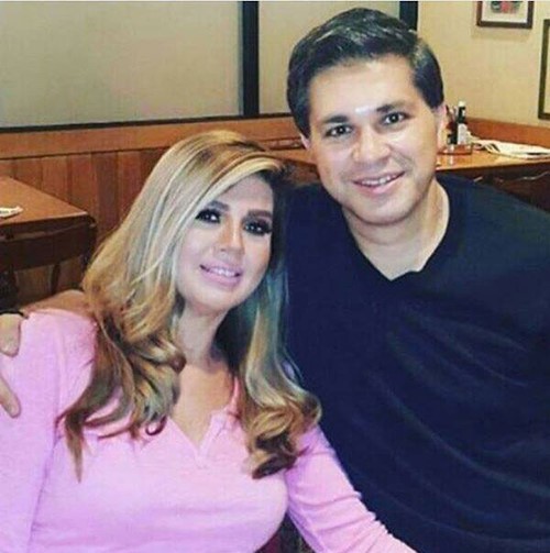 شاهد.. رانيا فريد شوقي بوزن زائد في أحدث ظهور لها مع زوجها