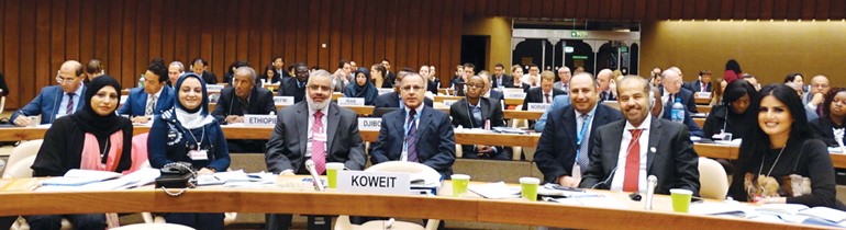 رئيس ديوان المحاسبة بالانابة عادل الصرعاوي خلال المؤتمر