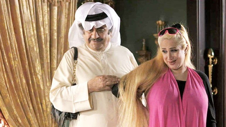 ميس كمر مع العملاق عبدالحسين عبدالرضا في عمل سابق