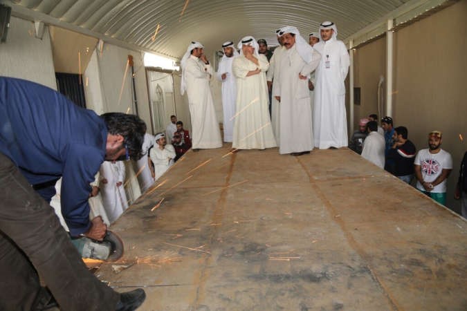 قيادات الداخلية اثناء عملية اخراج المضبوطات﻿
