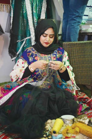 فن التطريز بالمهرجان