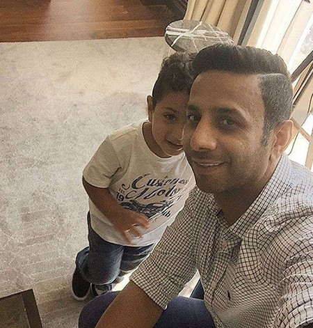 فايز السعيد يحتفل بعيد ميلاد ابنه بطريقة مختلفة