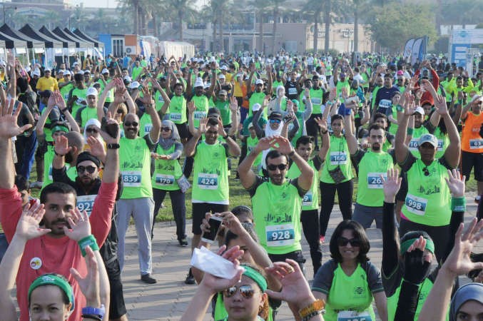 السباق شهد مشاركة كبيرة ﻿