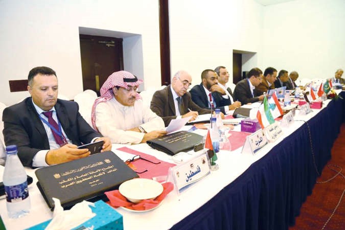 الزميل عدنان الراشد خلال اجتماعات اتحاد الصحافيين العرب في الخرطوم