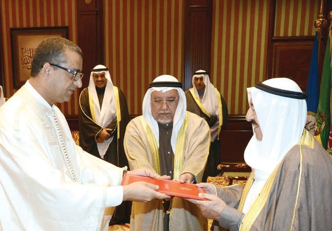 صاحب السمو الامير يتسلم اوراق اعتماد السفير التونسي ﻿