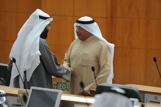 الشيخ خالد الجراح ودعلي العمير
﻿
