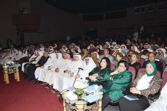 جانب من ضيوف المهرجان من الفنانين والنقاد الخليجيين والعرب