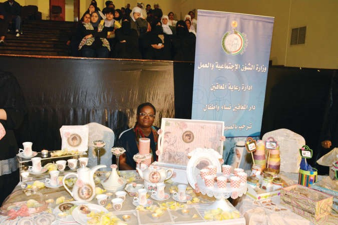 جانب من منتجات نزلاء الرعاية الاجتماعية 
