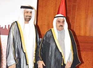 الشيخ فيصل السعود مهنئا السفير رحمة الزعابي