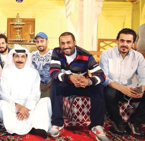 محمد الفضلي ومحمد الهاجري مع عبدالله الرويشد﻿