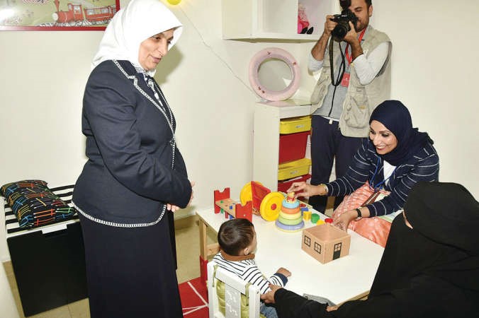 وخلال الجولة في مركز التدخل