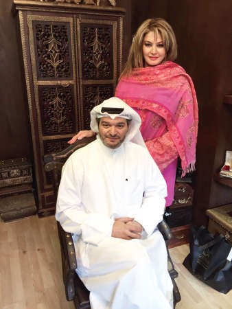نادية العثمان مع شقيقها هيثم العثمان ودعم لامحدود