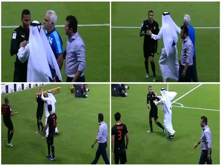 بالفيديو.. لاعب نادي قطري يحاول الاعتداء على مدربه التركي.. والنادي يقرر إيقافه! 