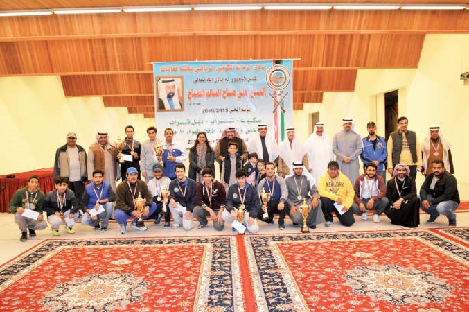 مدعيج العتيبي يتوسط الابطال﻿