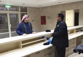 الوزير ياسر ابل في مخفر صباح الاحمد السكنية﻿