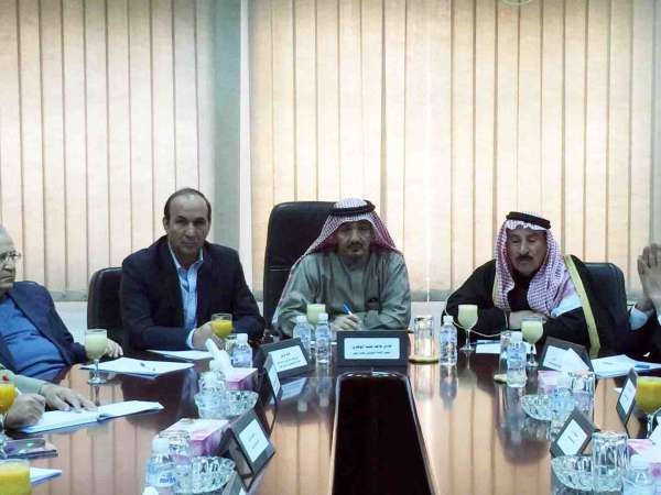 هادي الوطري مع وفد اتحاد الفلاحين العرب والاتحادات الزراعية في الاردن 