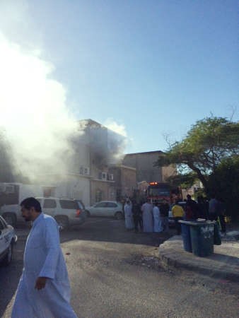 الحريق الذى ابتلع غرفة الواحة﻿