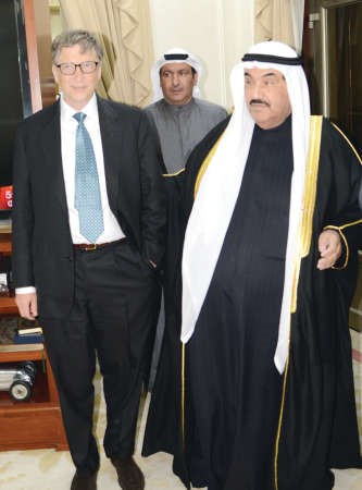 سمو الشيخ ناصر المحمد الصباح يستقبل السيد بيل غيتس﻿