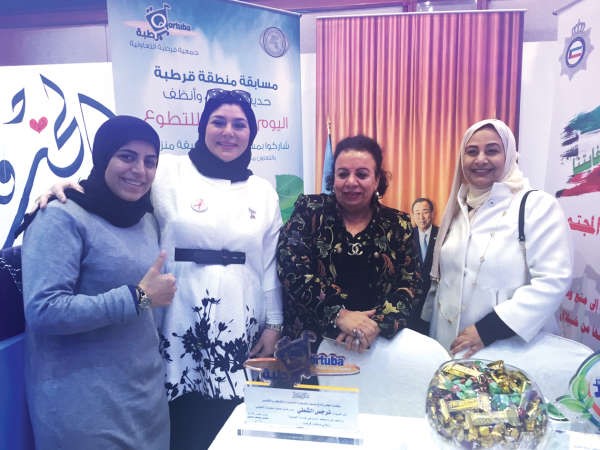 فريق ايجابية كويتية خلال المشاركة في اليوم العالمي للتطوع
